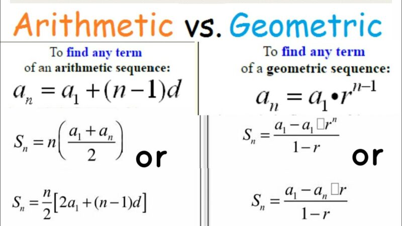 arithmetic vs geometric