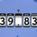 An educational visual showing the number 39.83 with labeled place values to help primary students learn decimals
