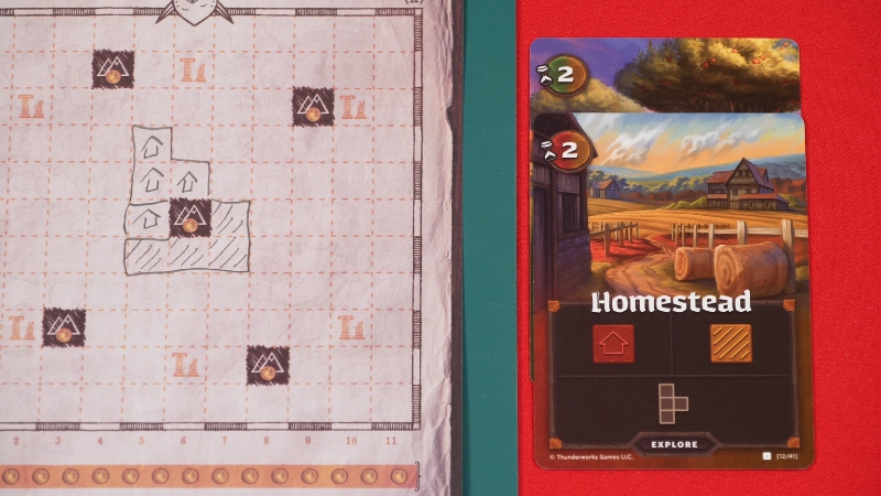 Cartographers board game setup